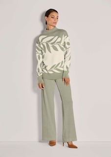 Jacquard-Pullover mit floralem Muster thumbnail 3