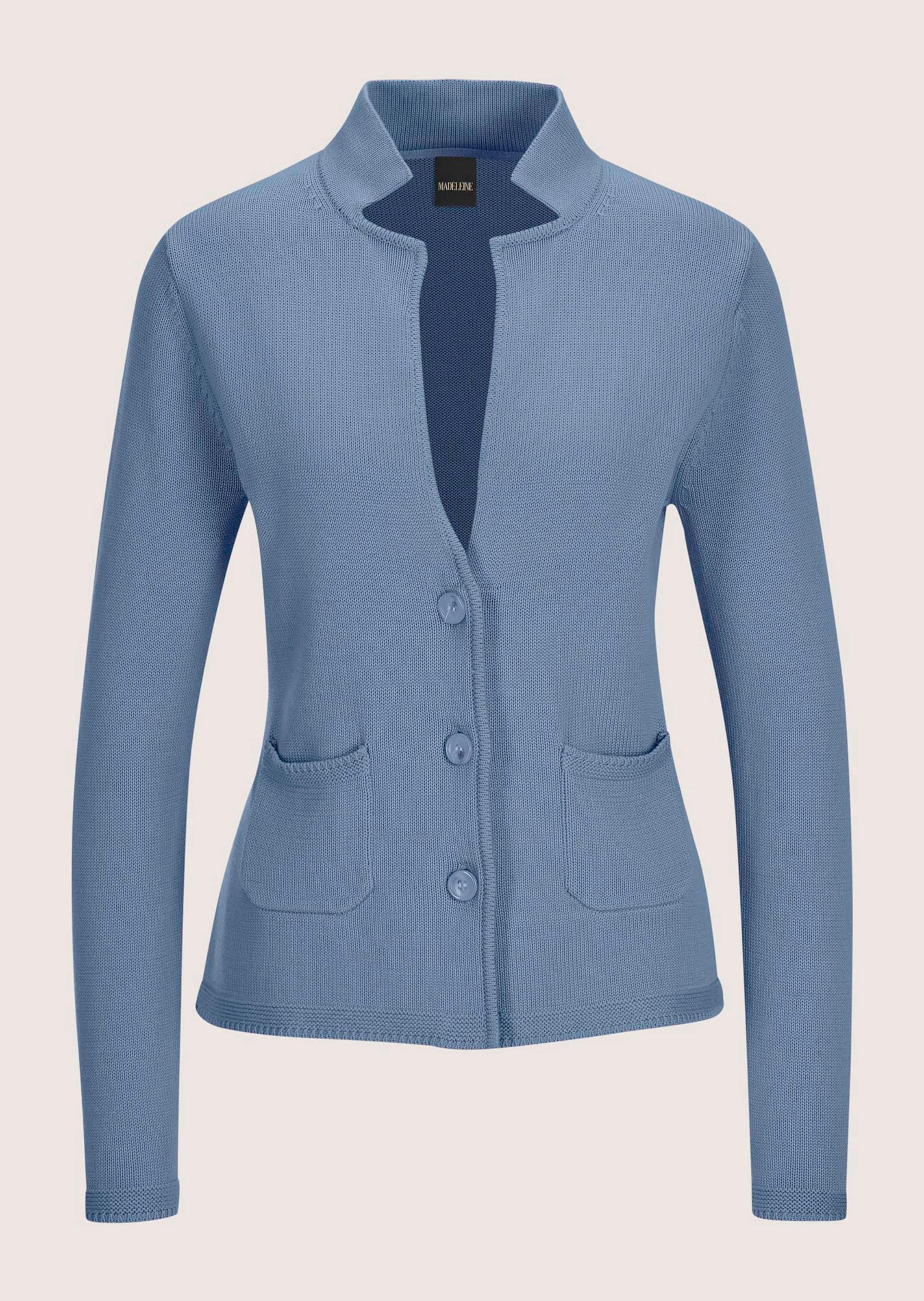 Strickblazer aus reiner Baumwolle