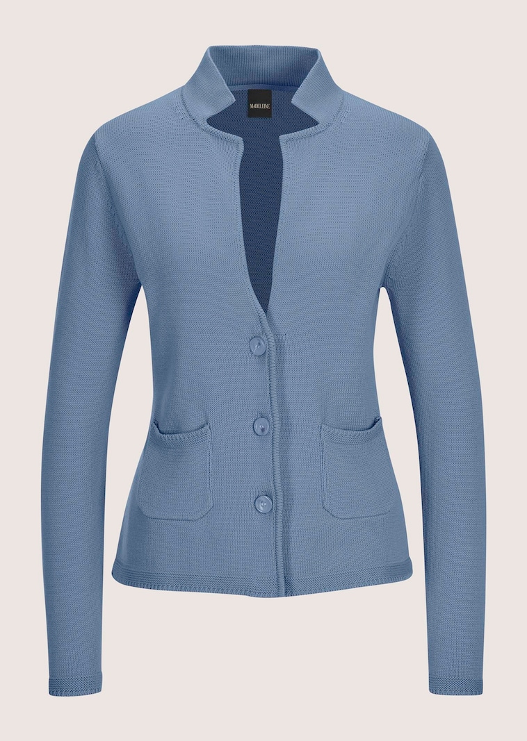 Strickblazer aus reiner Baumwolle
