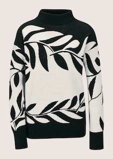 Jacquard-Pullover mit floralem Muster thumbnail 7