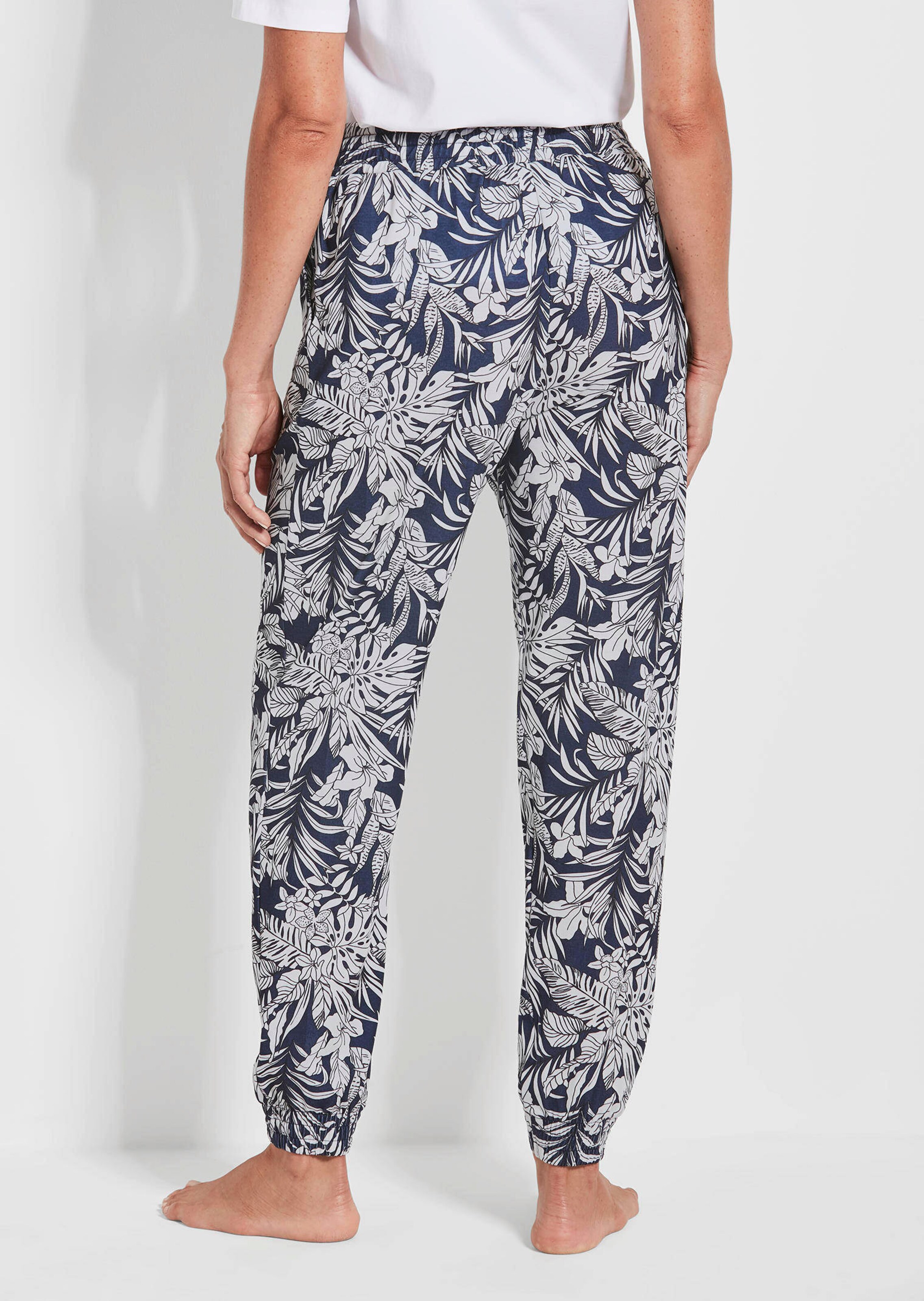 Confortable pantalon de jogging imprimé feuilles thumbnail 3