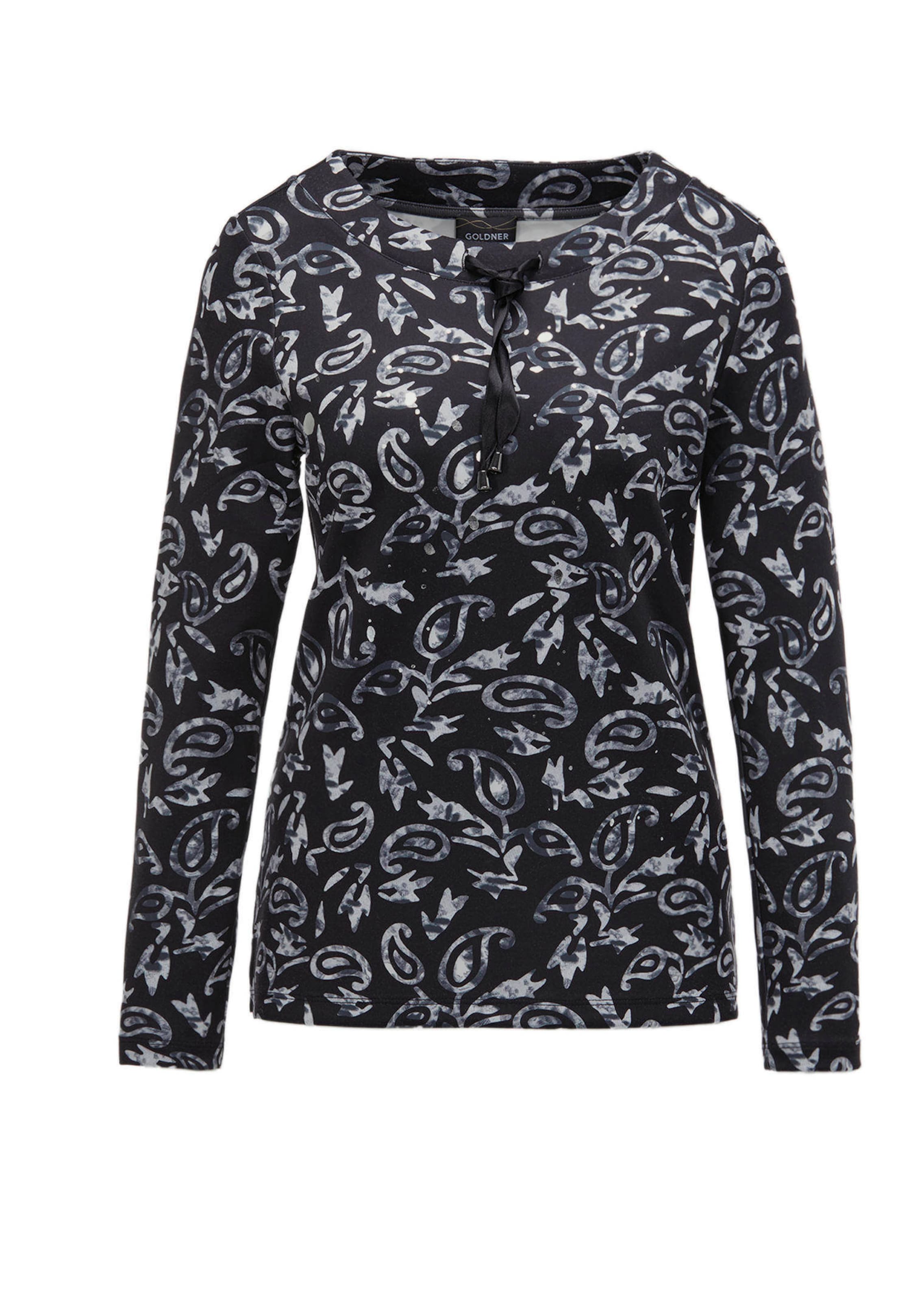Langarmshirt mit Metallic-Druck