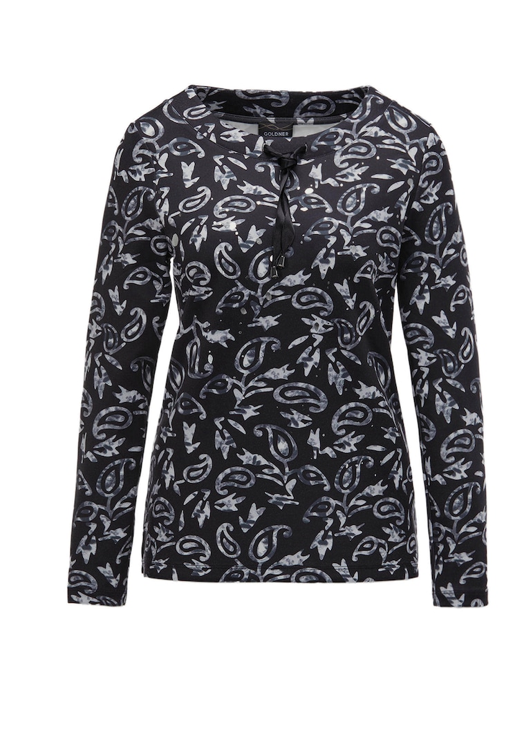 Langarmshirt mit Metallic-Druck
