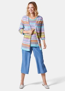 Hochwertige Jacquard-Strickjacke thumbnail 2