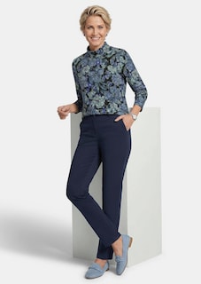 Langarmshirt mit Stehkragen und Blumenmuster thumbnail 4