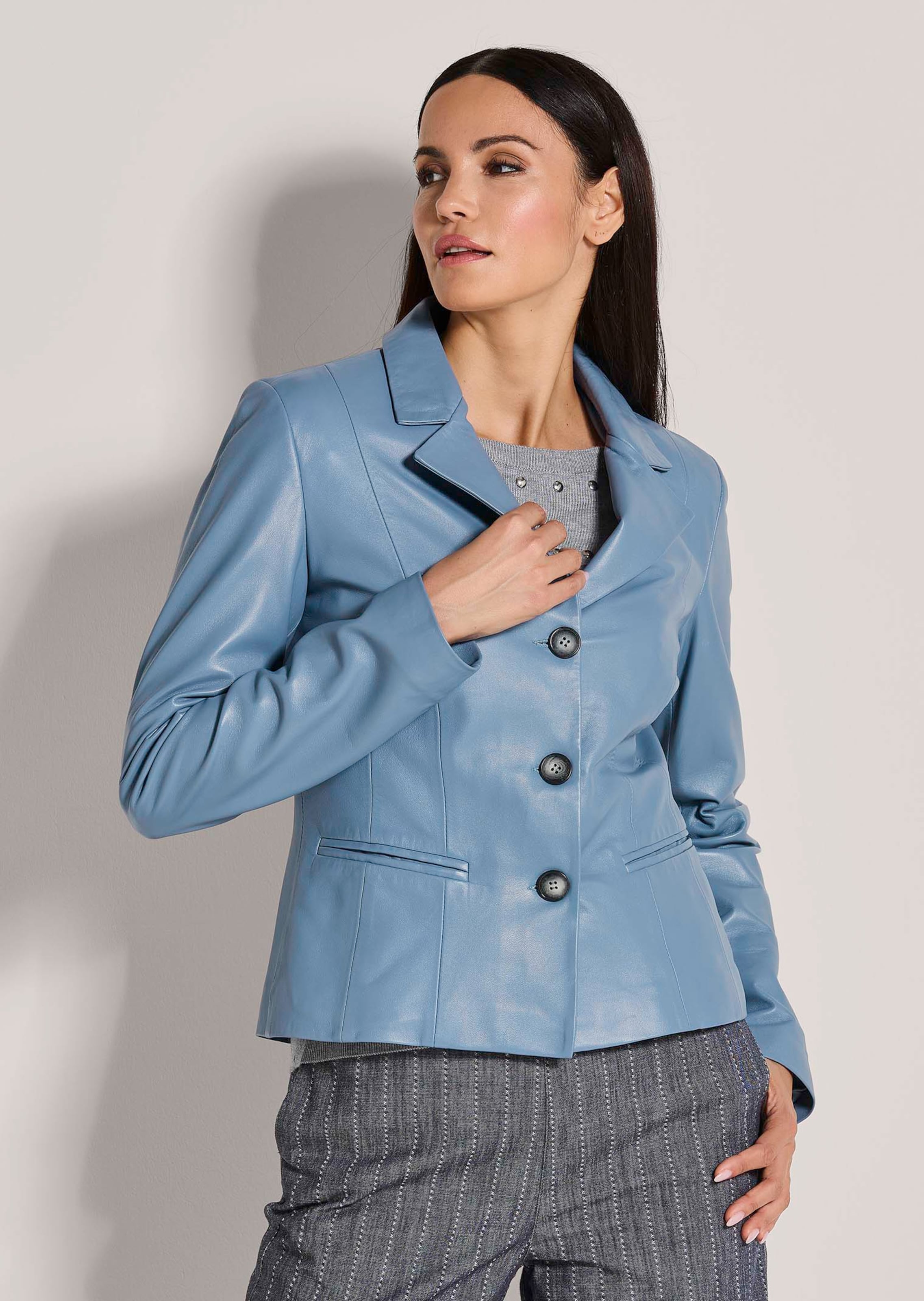 Blazer. Cuir nappa d'agneau