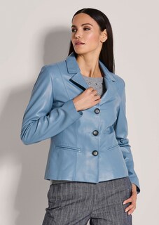 Leather blazer. Lamb nappa thumbnail 2