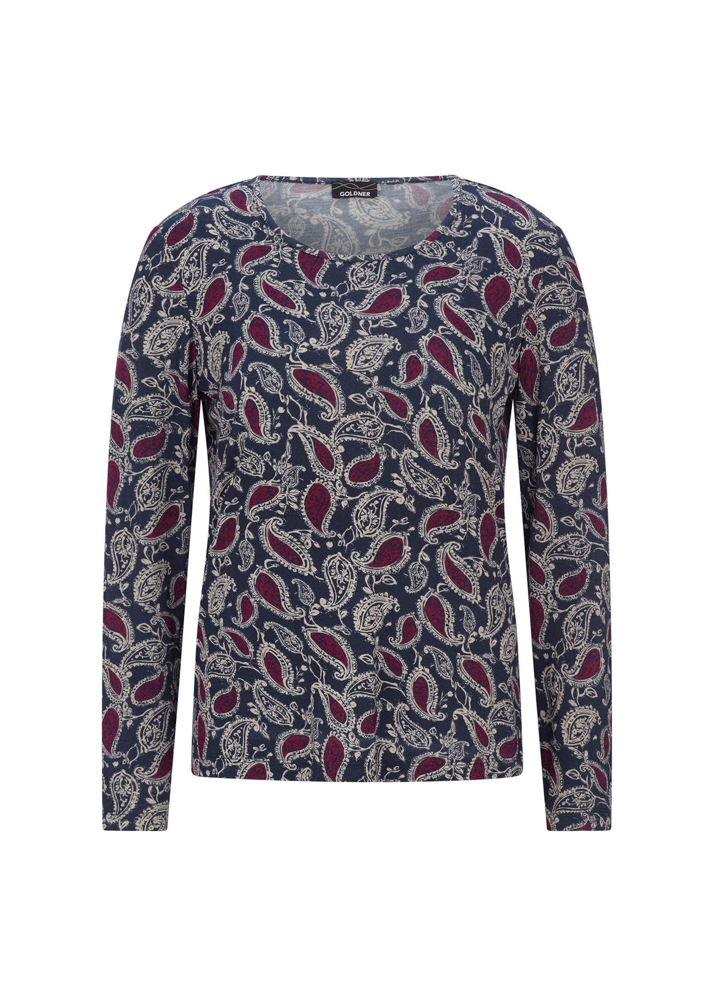 T-shirt à manches longues avec motif cachemire