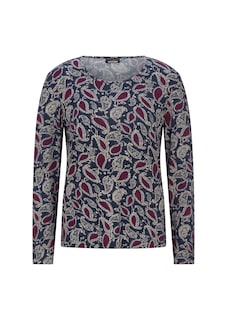 T-shirt à manches longues avec motif cachemire thumbnail 6