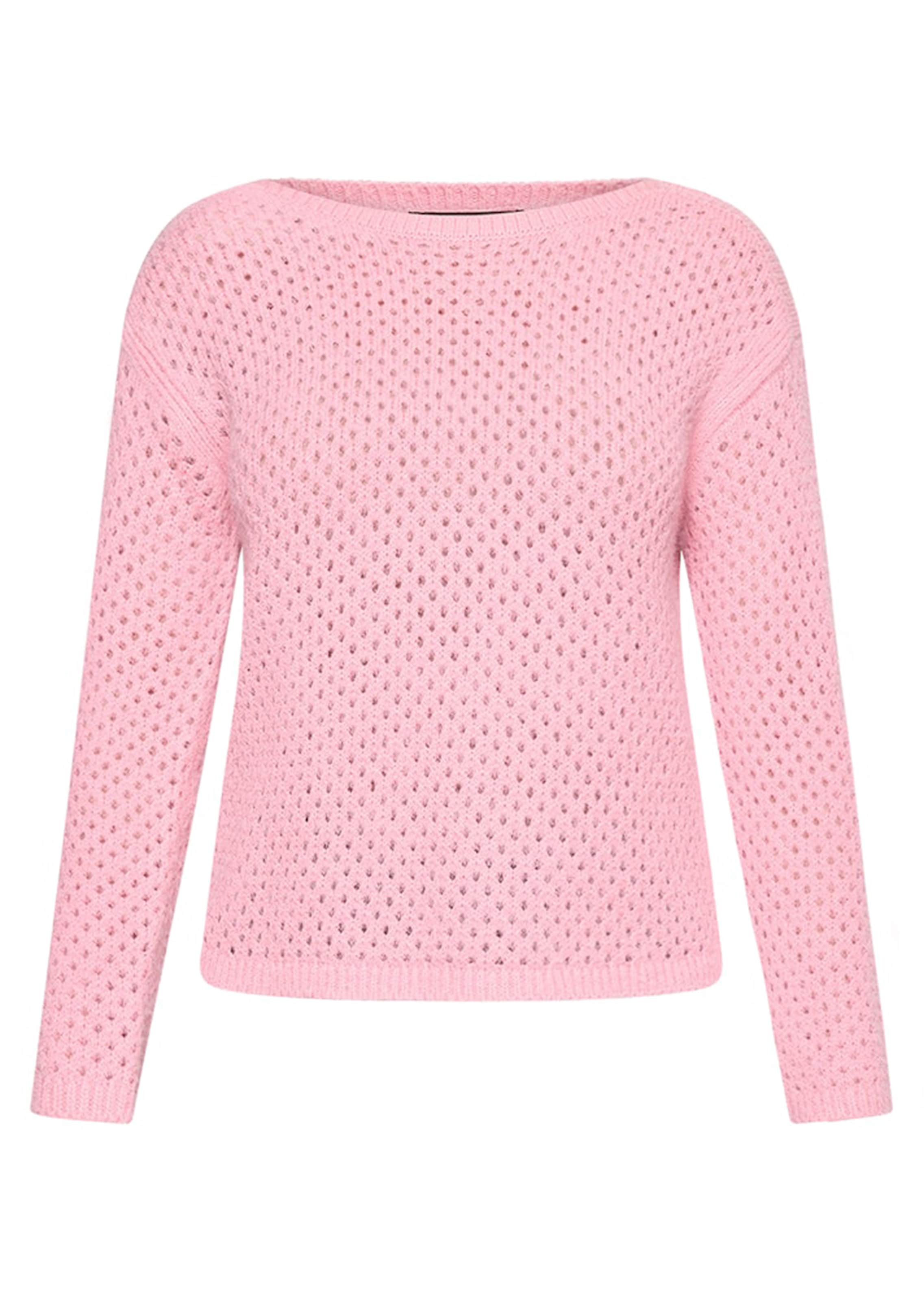Behaaglijk zachte pullover met ajourpatroon