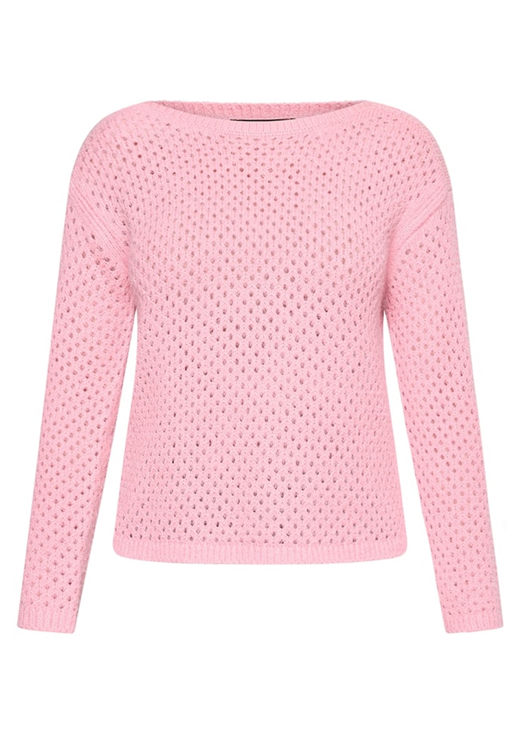 Kuscheliger Ajourpullover mit Lochmuster