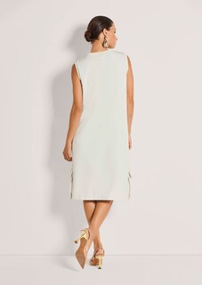 Kleid in H-Linie mit goldfarbenen Spangen thumbnail 4