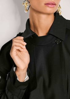 Trenchcoat mit einseitigem Kollar thumbnail 6