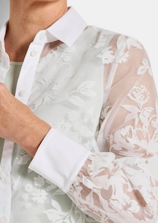 Ausbrenner-Bluse mit Blumenmuster thumbnail 5