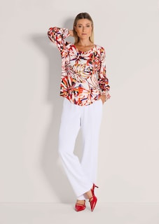 Blouse avec imprimé de feuilles thumbnail 3