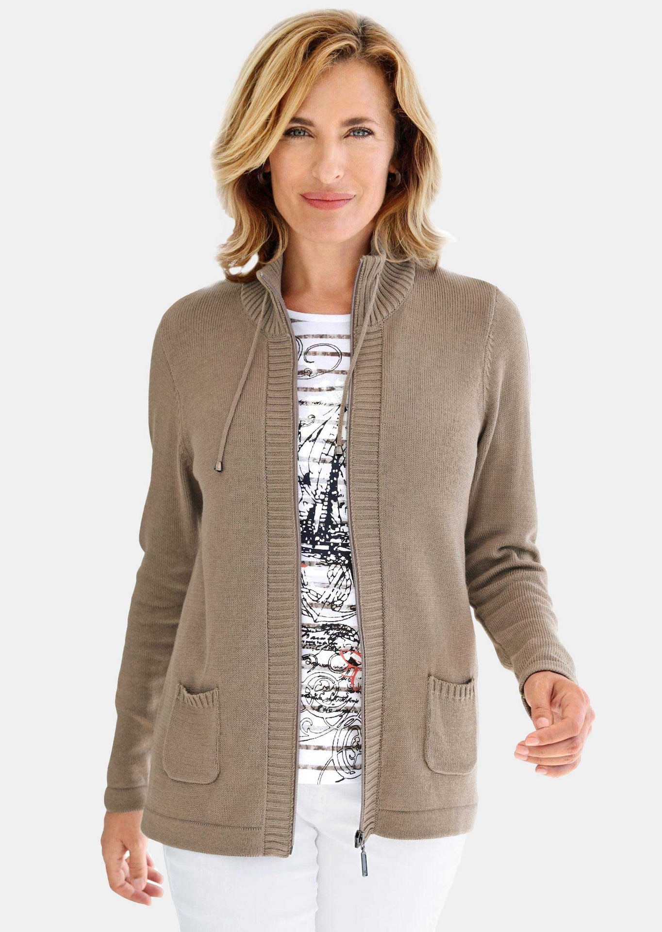 Sportliche Strickjacke