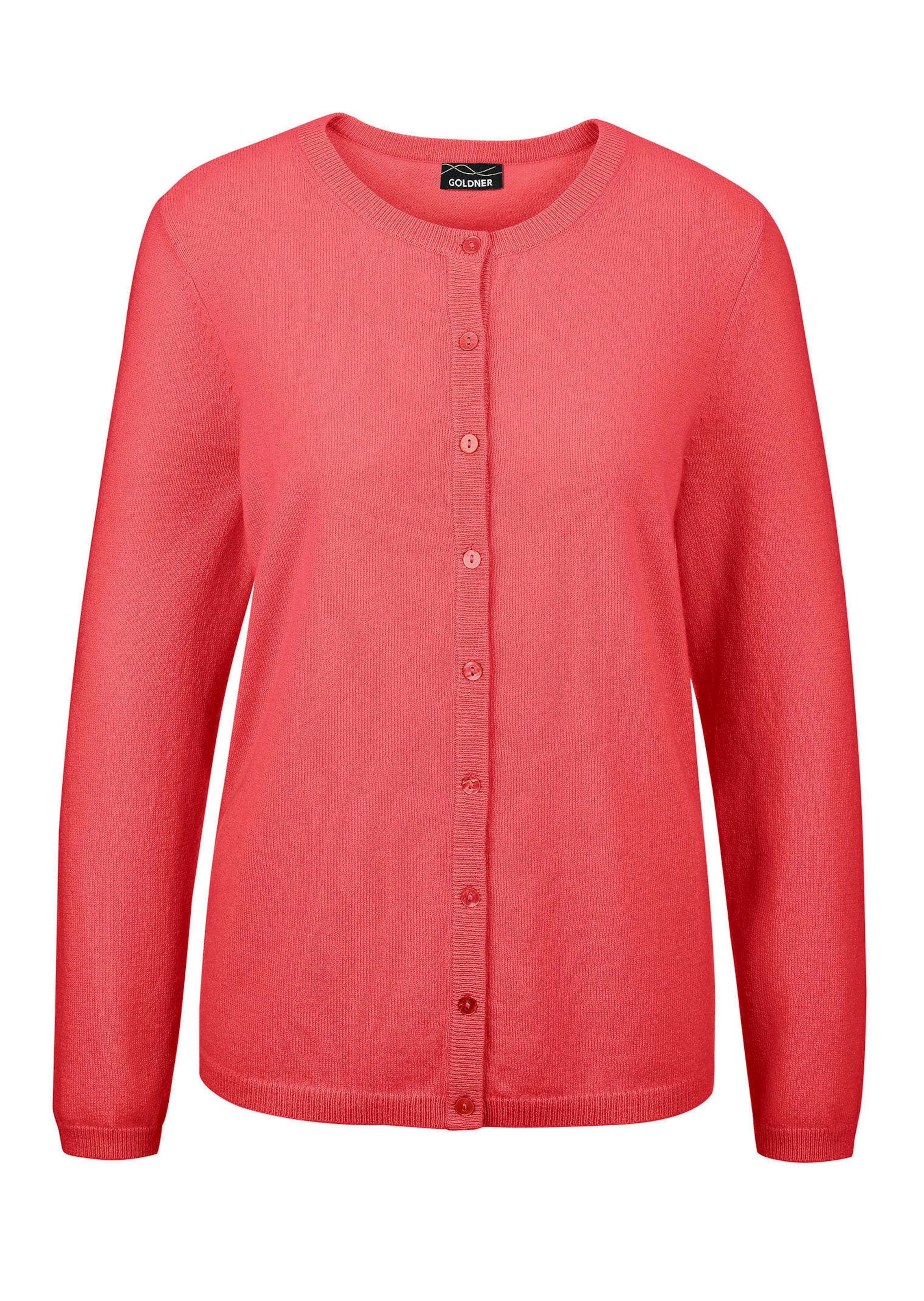 Tricot jasje van kasjmier met ronde hals