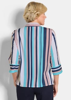 Pflegeleichte Hemdbluse mit Streifen thumbnail 3