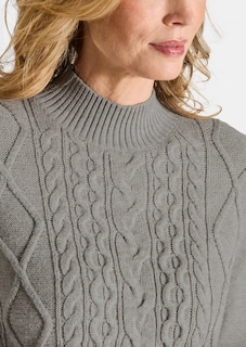 Strickpullover mit Zopfmuster thumbnail 5