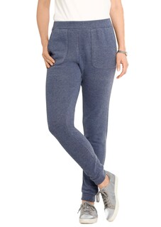 Bequeme Flausch-Freizeithose mit Bündchen thumbnail 1