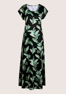 Robe en jersey avec imprimé feuilles thumbnail 7