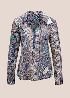 Een blouse met doorgang en paisley-print thumbnail 6