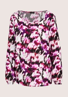 Viskose-Bluse mit Rundhalsausschnitt thumbnail 6