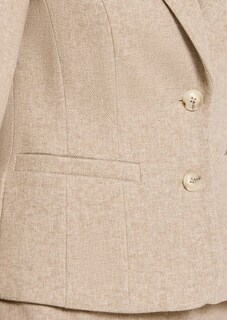 Einreihiger Blazer mit Fischgrat-Muster thumbnail 6