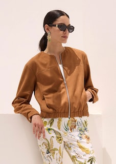 Blouson in velour look thumbnail 1