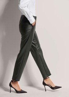 Hose im Leder-Look mit Biesen thumbnail 5