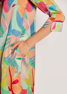 Gemustertes Kleid in H-Linie thumbnail 6