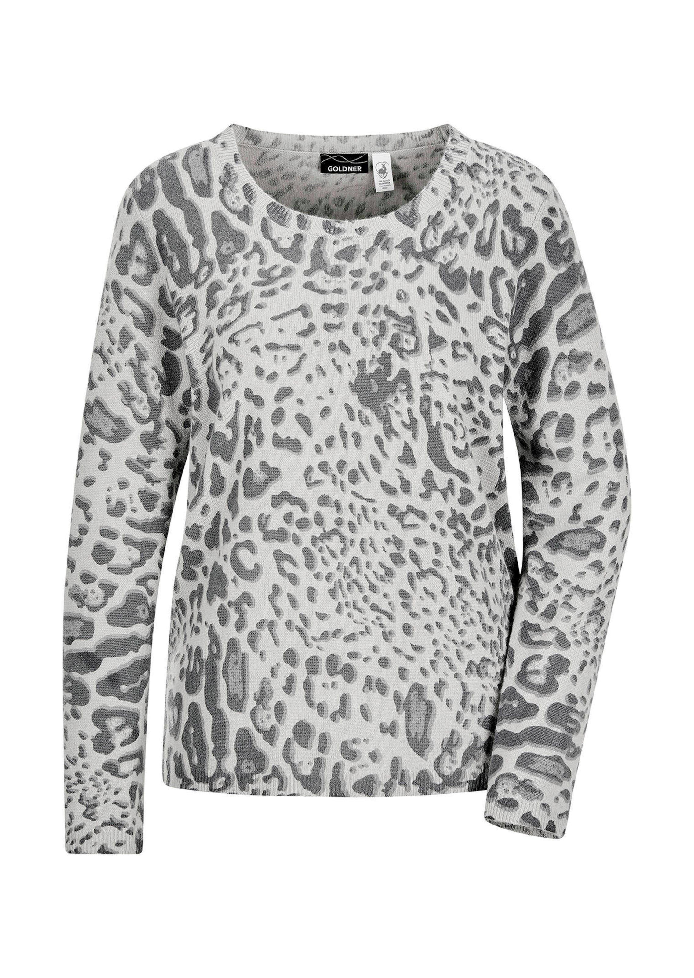 Gedessineerde pullover van kasjmier