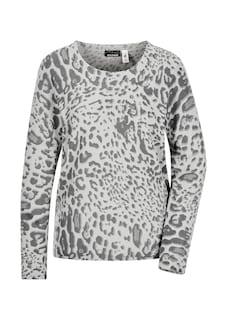 Gedessineerde pullover van kasjmier thumbnail 6