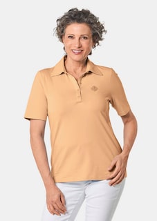 Comfortabel poloshirt met stretch thumbnail 1
