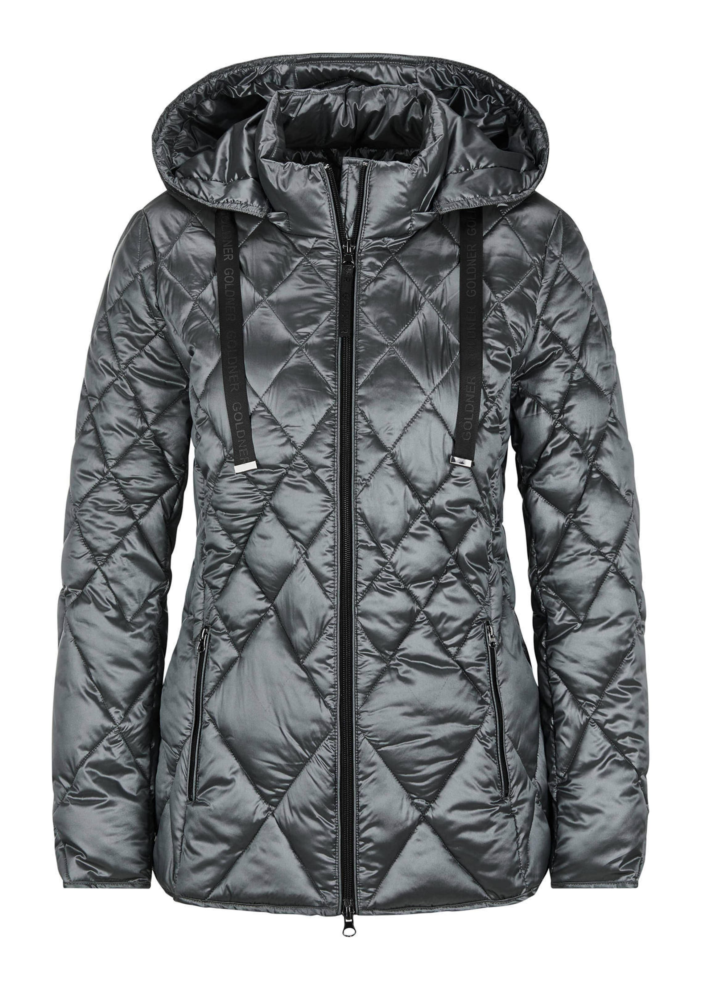 Steppjacke mit Rautenmuster