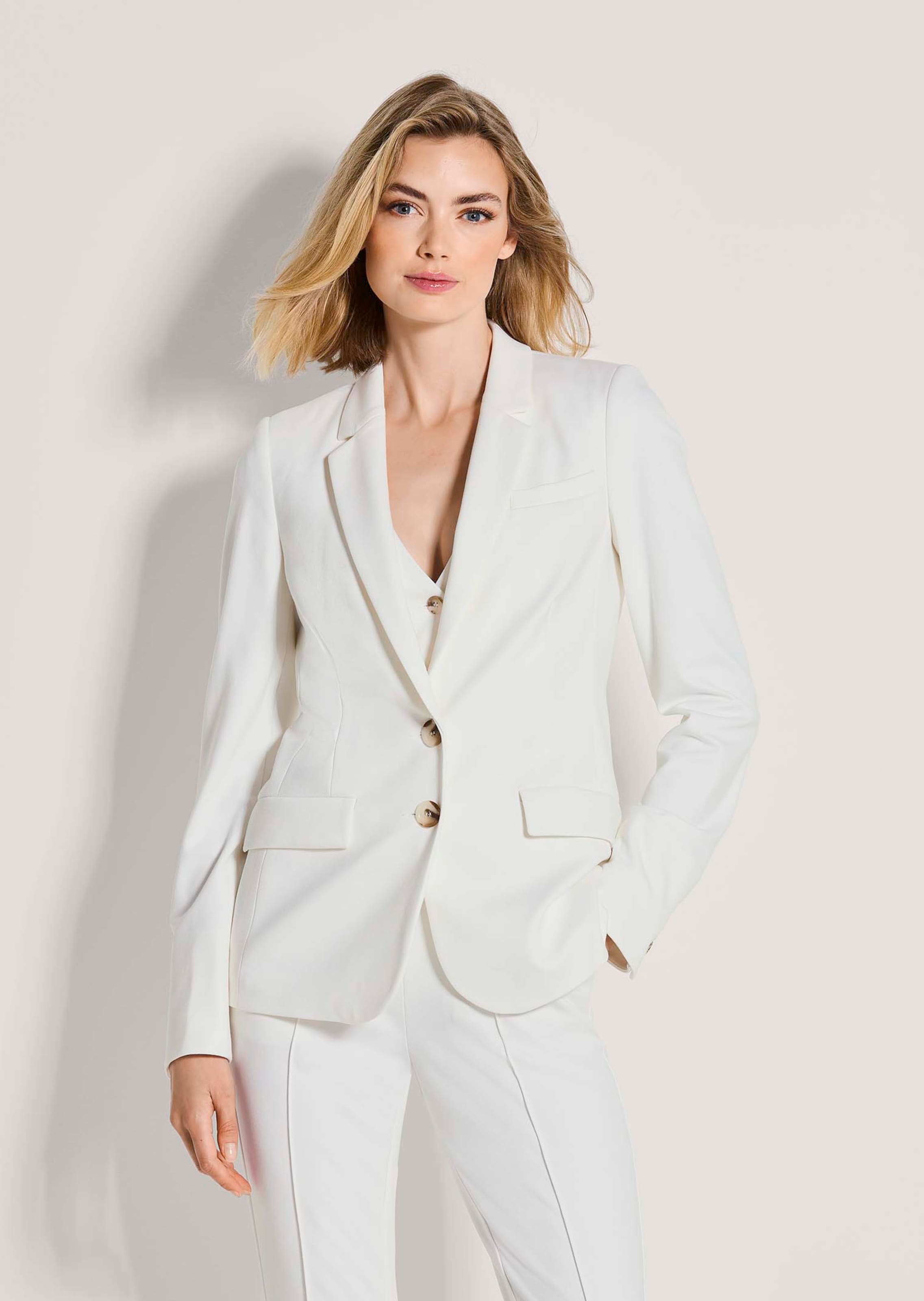 Long jersey blazer