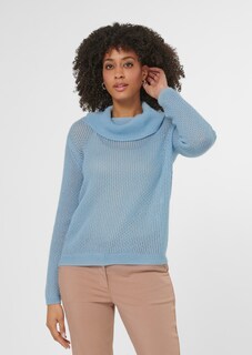Feinstrick-Pullover mit Capuchon-Kragen thumbnail 2