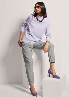 Short high-neck jumper with cashmere thumbnail 5