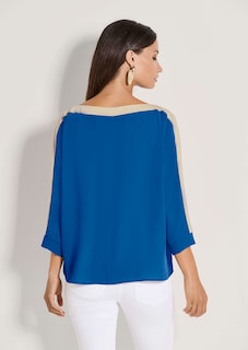 Blouse color block à manches 3/4 thumbnail 4