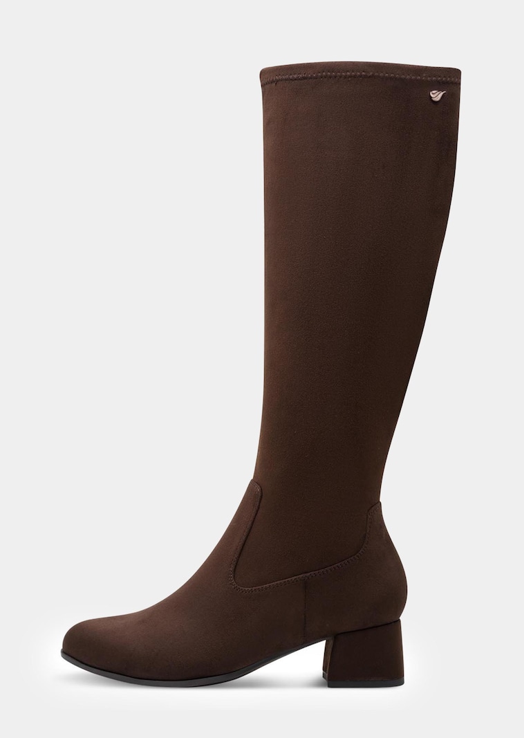 Stiefel in samtig-matter Wildleder-Optik