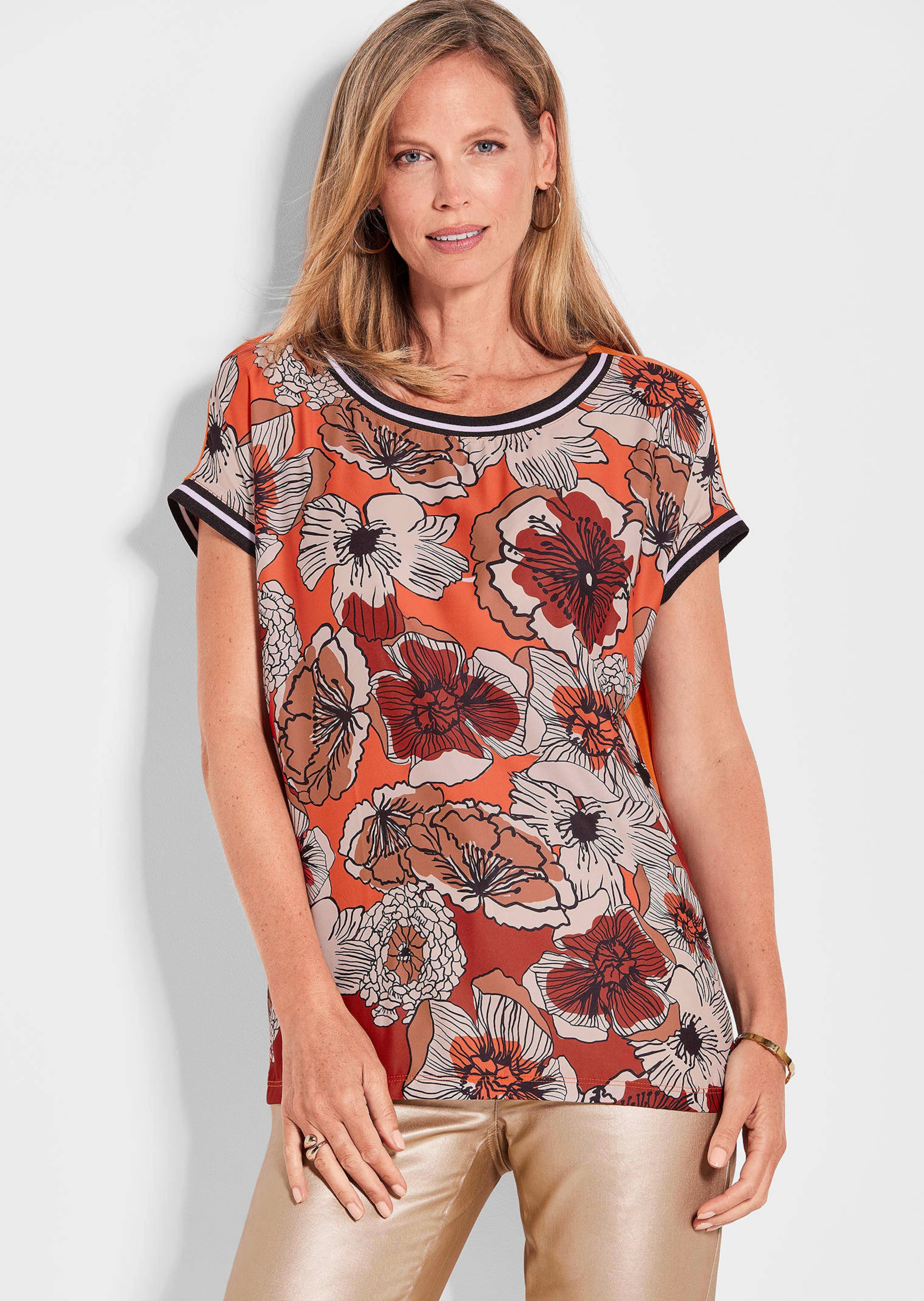 Blusenshirt mit Alloverdruck