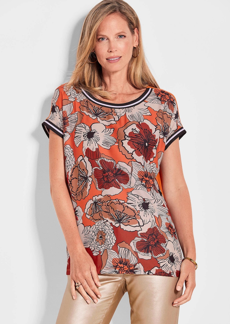 Blusenshirt mit Alloverdruck