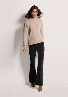 Cashmere roll neck jumper thumbnail 3