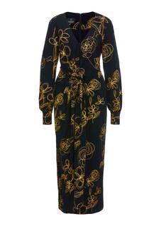 Druckkleid in Wickeloptik thumbnail 2