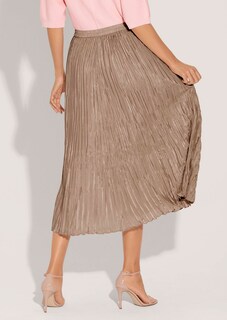 Crinkle-pleated midi skirt thumbnail 4