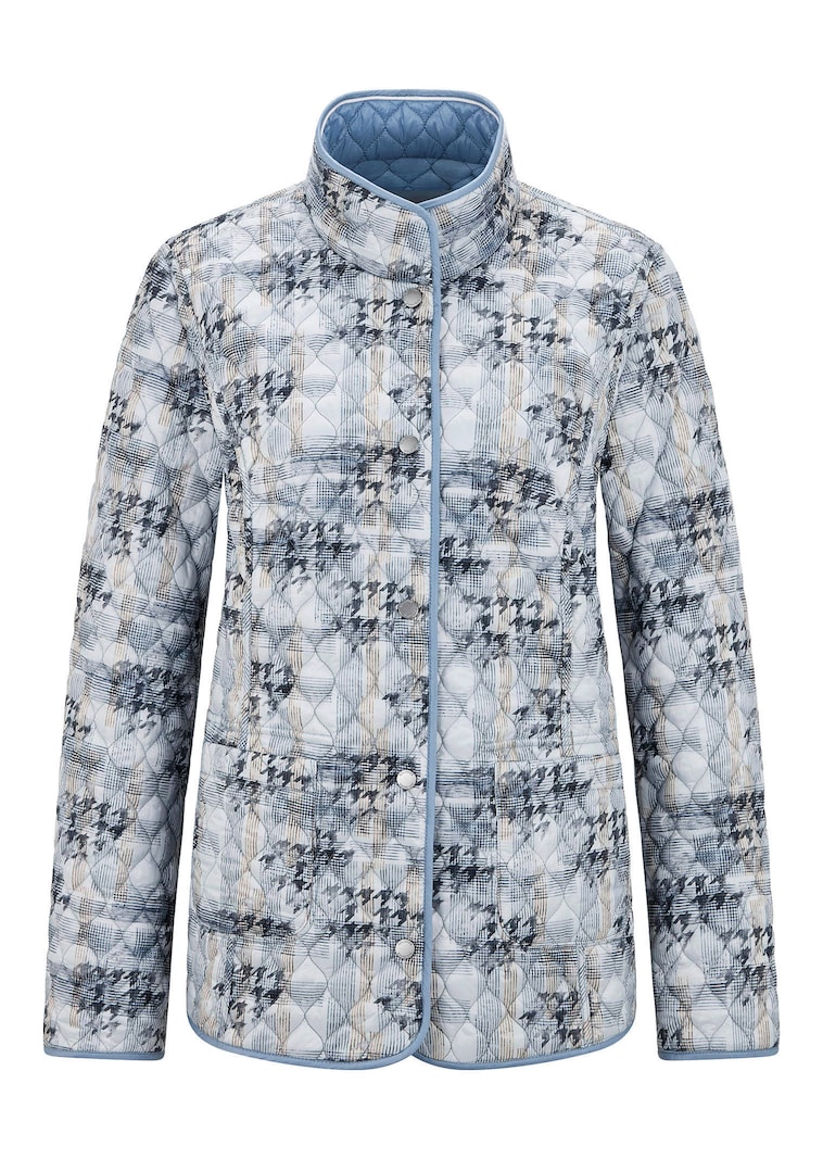 Veste légère réversible avec surpiqûres en losange