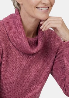 Strickpullover mit interessanter Struktur und Glitzergarn thumbnail 5