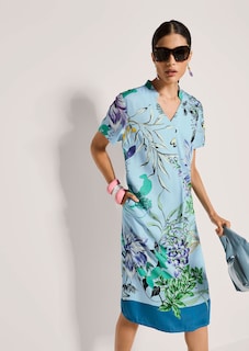 Robe à imprimé floral avec petit col montant thumbnail 5