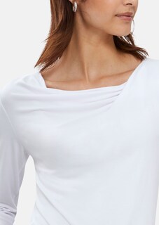 Shirt mit drapiertem Wasserfallausschnitt thumbnail 5