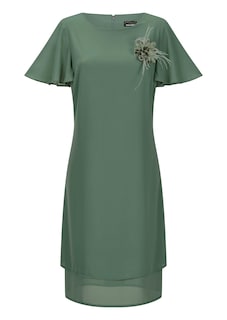 Elegantes Chiffon-Kleid mit Brosche thumbnail 6